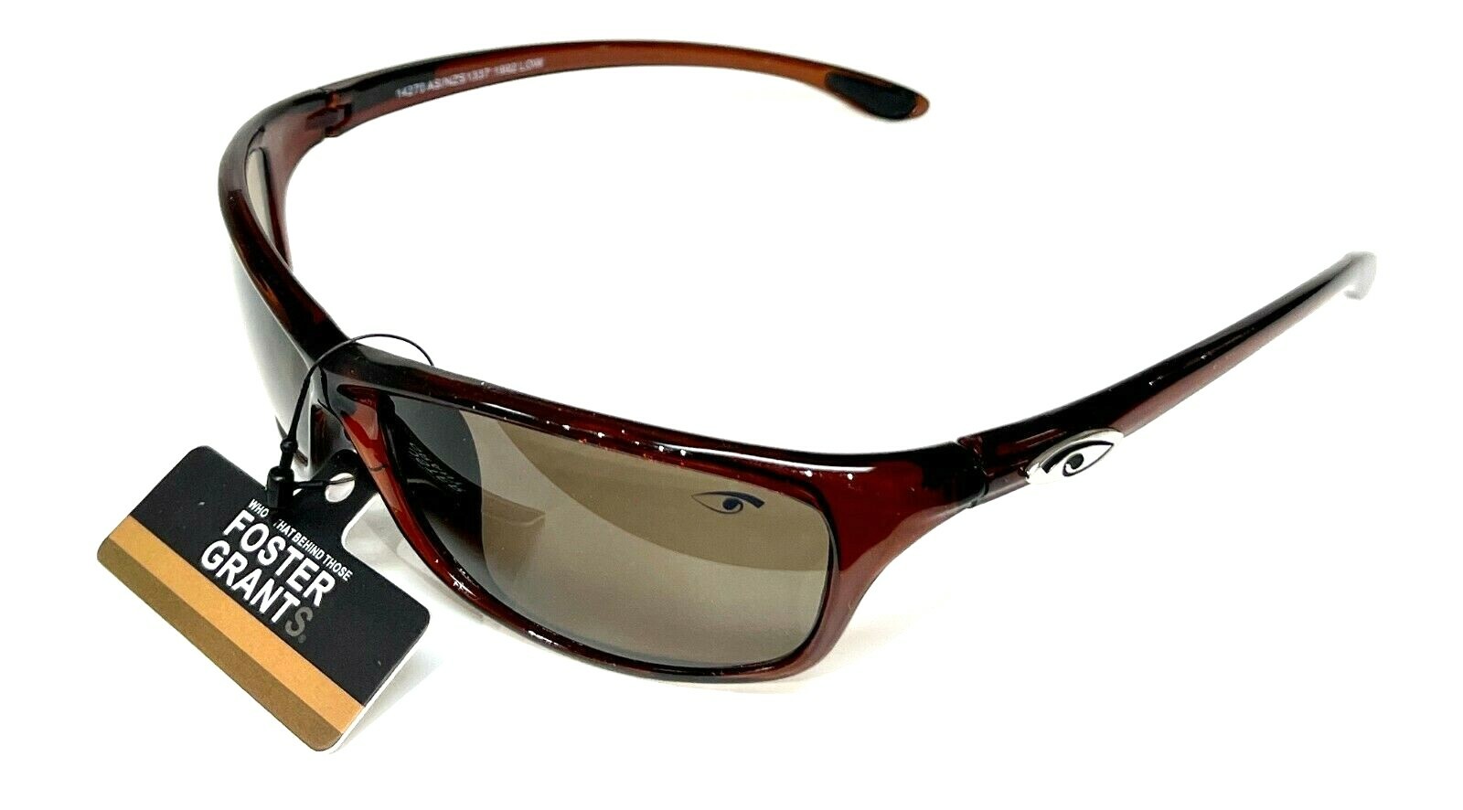Sporty Sunglasses For Men 100% UV Protection Brown Frame and Lens Super Stretch