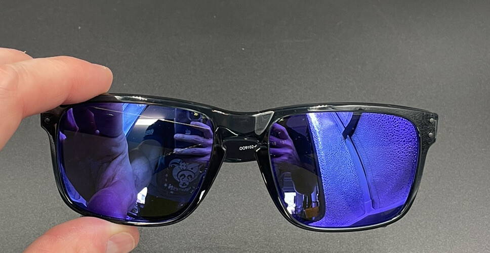Oakley Holbrook Crystal Black w/ Violet Iridium Lenses