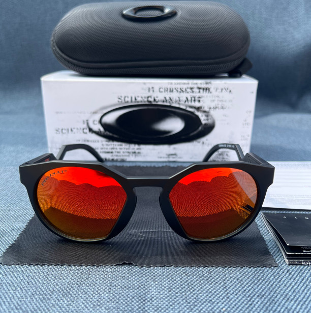 Oakley OO 9464 Hstn Matte Black Prizm Orange Unisex Womens Mens Sunglasses