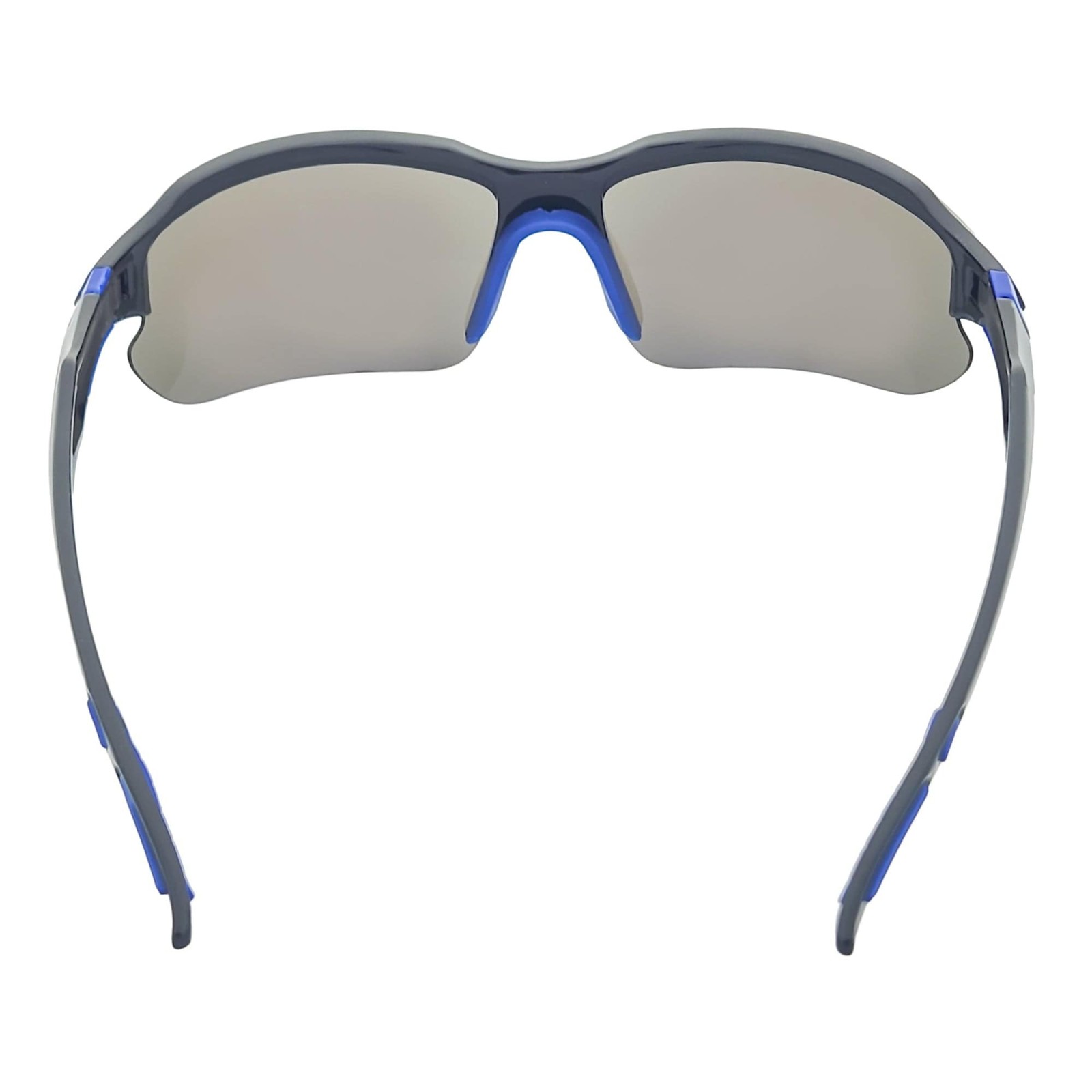 PACIFIC – Polarized Rimless Half Frame Sports Wraparound Sunglasses Gloss Black