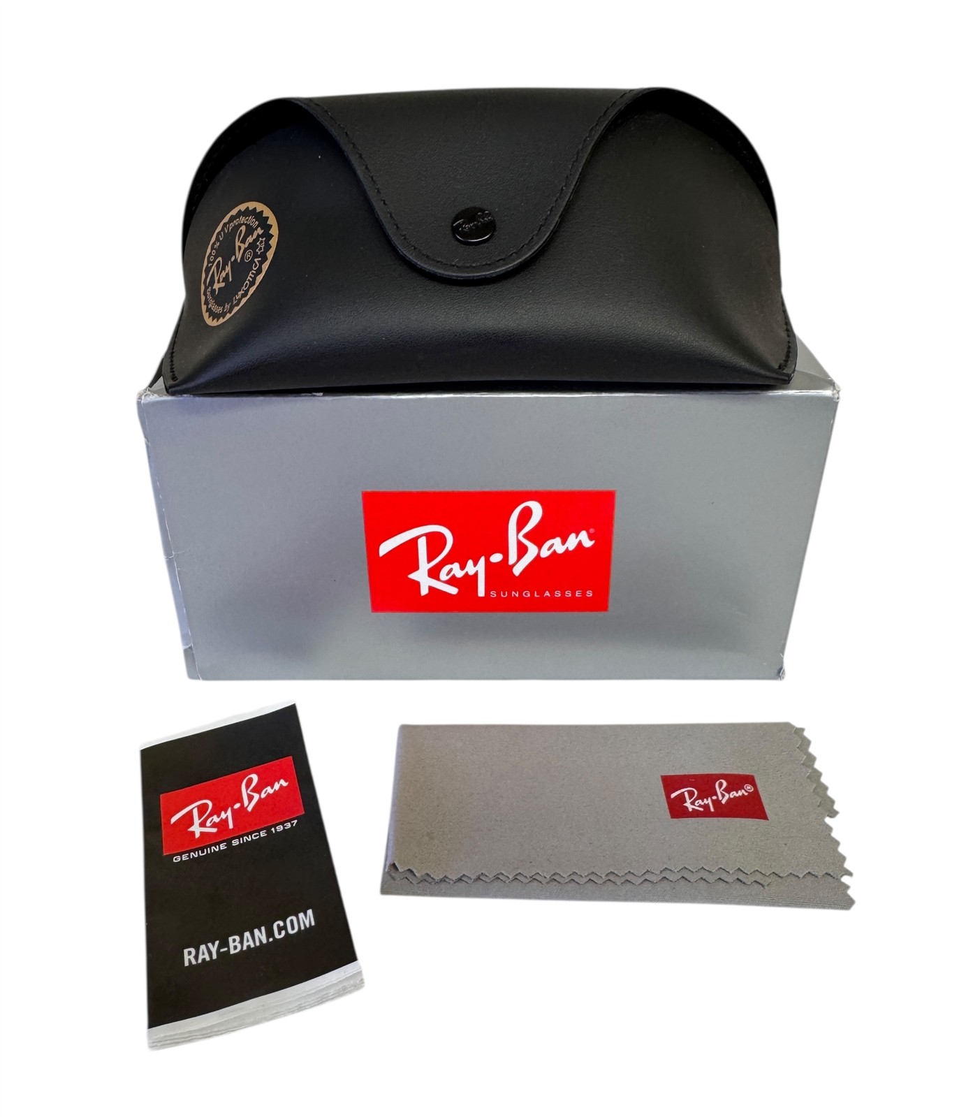 Ray-Ban Daddy-O Sunglasses RB 2016 W2578 Matte Rubber Black Green Lens with Case