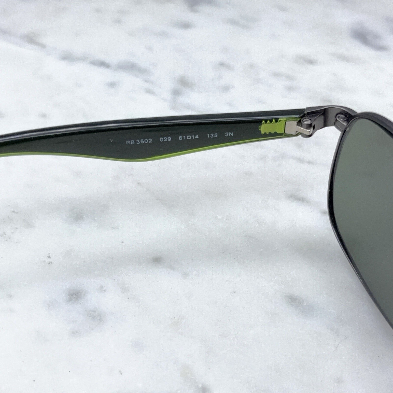 Ray-Ban RB3502 029 Matte Gunmetal Full Rim Square Aviator Sunglasses Frames Only