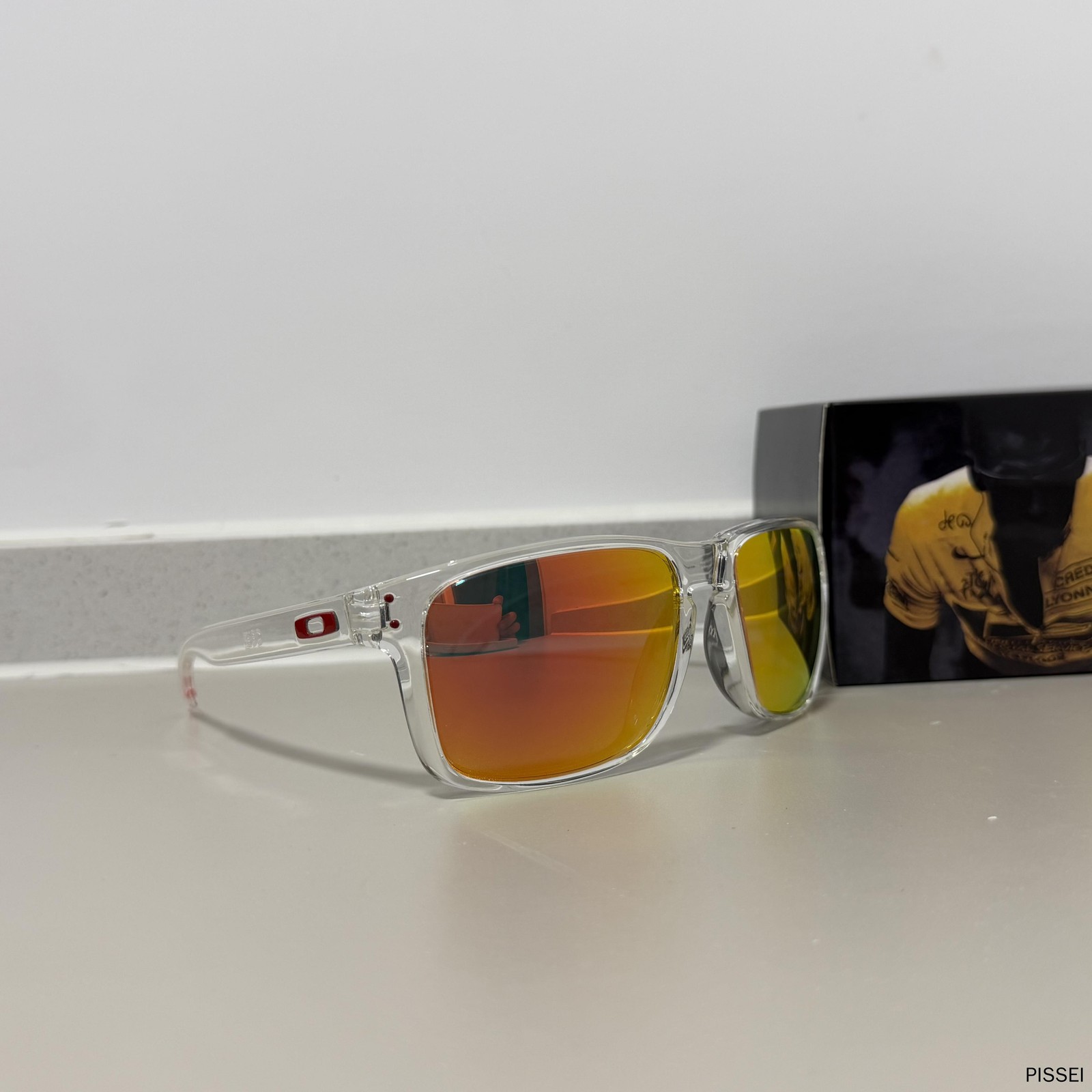 Retro Oakley HOLBROOK XXL 9487 Transparent Sunglasses Polarized PRIZM Red IN BOX