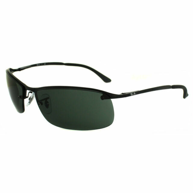 Ray-Ban Wayfarer Ease 55mm Square Crystal Green Lens 2132 Black Acetate Frame