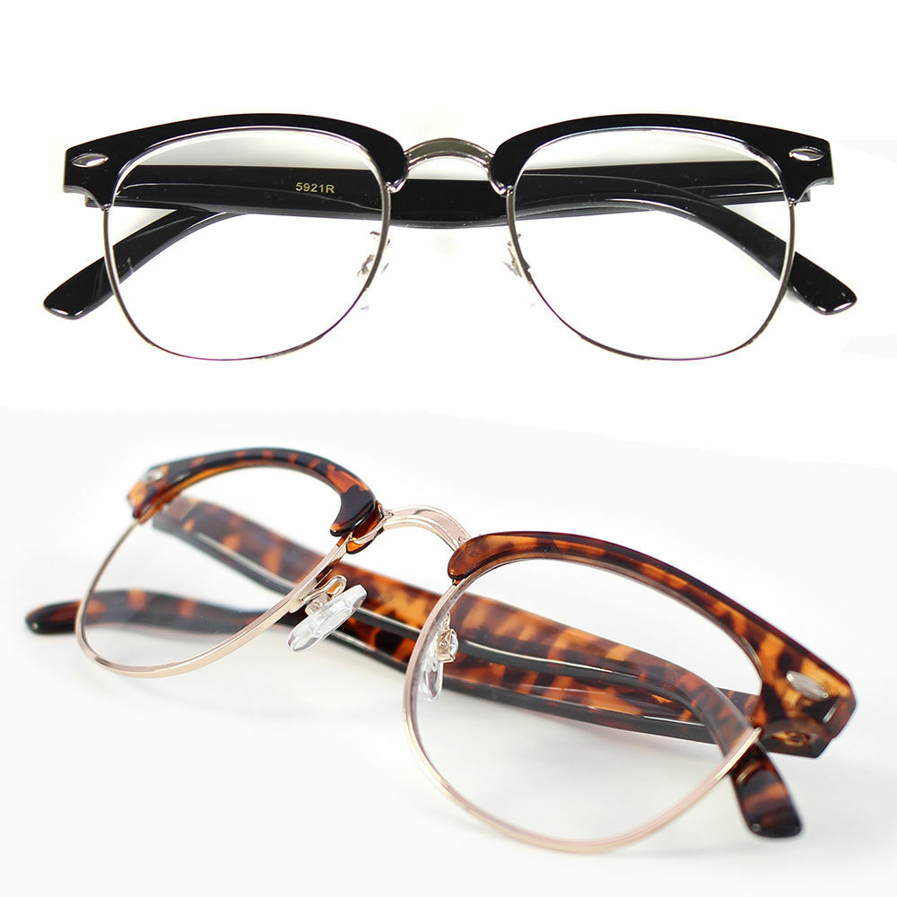 Interview Smart Clear Lens Glasses Fake Vintage Nerd Geek Retro Hipster UV 100%