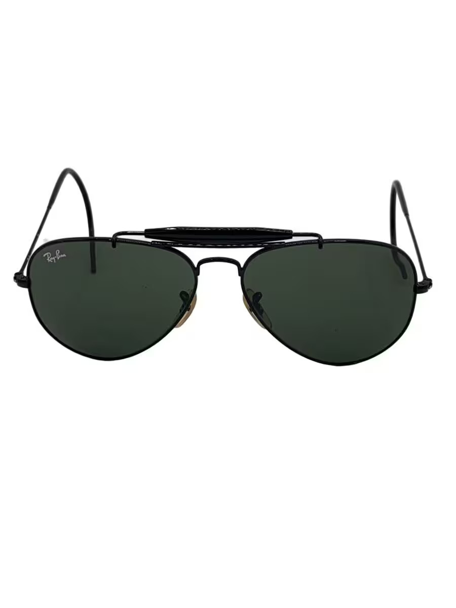 Ray-Ban Men’s Teardrop Metal Sunglasses in Black and Green (RB3030)