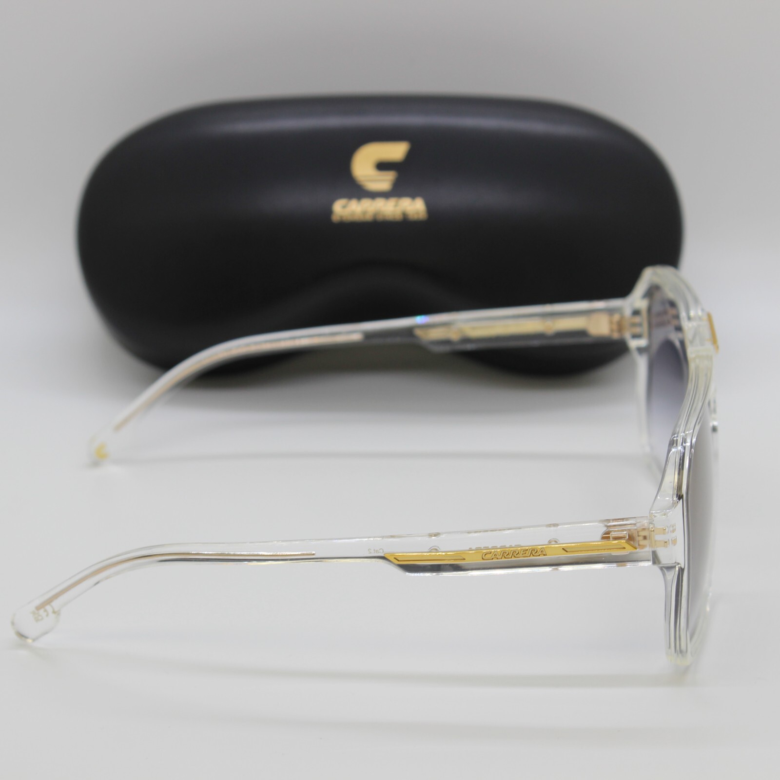 New Carrera Victory C 01 Sunglasses – Crystal Frame / Grey Gold Mirror Lens 60m