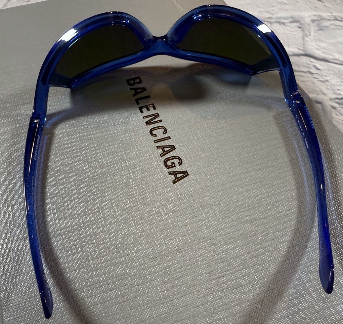 Balenciaga Shield-Frame Bio Injection Sunglasses 71-16-120 Size XL *NEW* $725