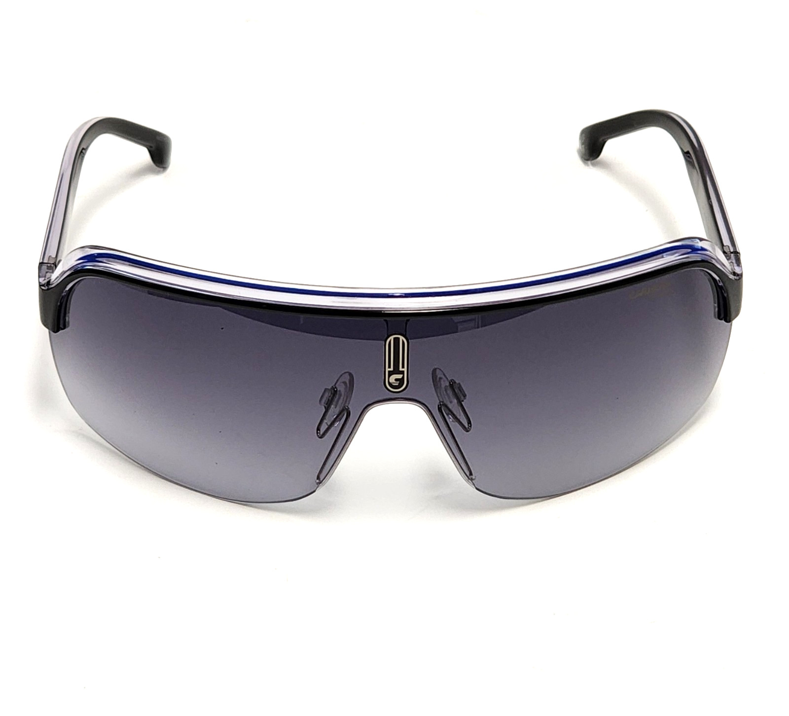 Carrera Black Topcar Blue Full Face Wrap Around Sunglasses Lightweight 1/N T5C90