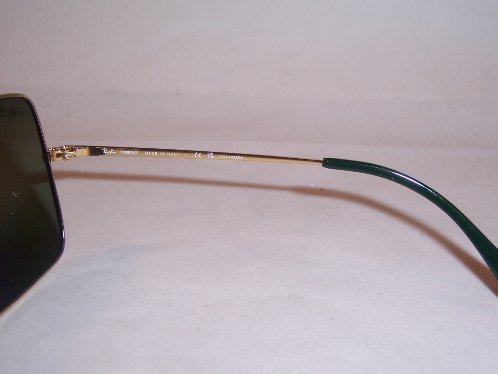 New RAY BAN Sunglasses RB 1971 001/G4 GOLD/GREEN POLARIZD 54mm AUTHENTIC