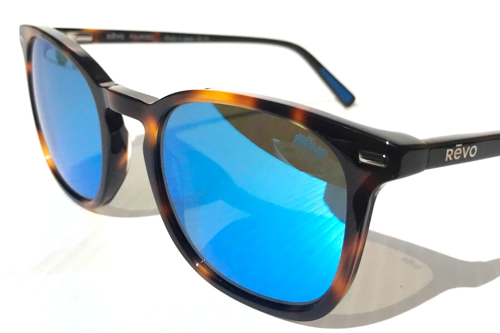 Revo Sunglasses WATSON Tortoise Frame / Blue Water POLARIZED GLASS Lens RE1129