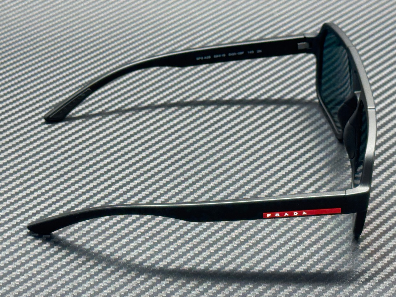 PRADA LINEA ROSSA PS A06S DG008F Black Rubber Red Mirror 59 mm Sunglasses