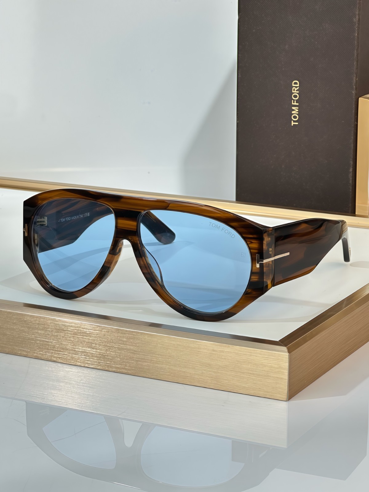 Tom Ford Bronson Sunglass TF1044 Havana/Blue 60-12-140mm New
