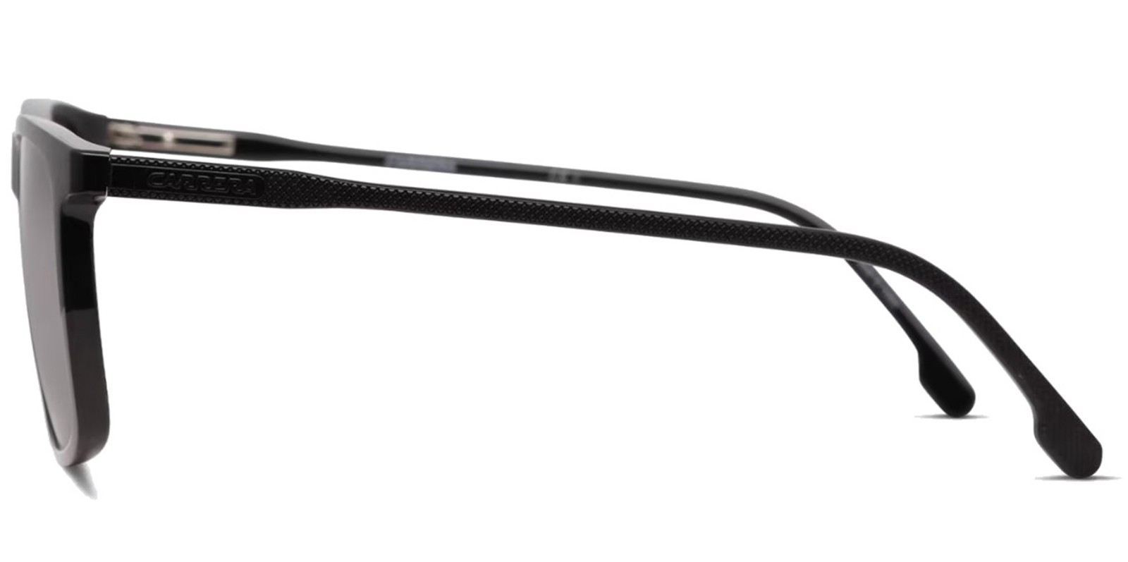 Carrera Black Slim Modern Square Sunglasses w/ Spring Hinges – CA231S 0807 IR