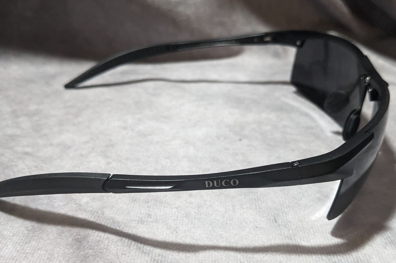 Duco Sports Mens Black Polarized Metal Frame Sunglasses