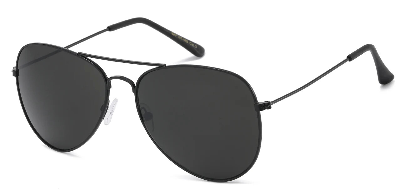 BlackTinted Aviator Sunglasses for Men Women Vintage Sports Metal Gradient