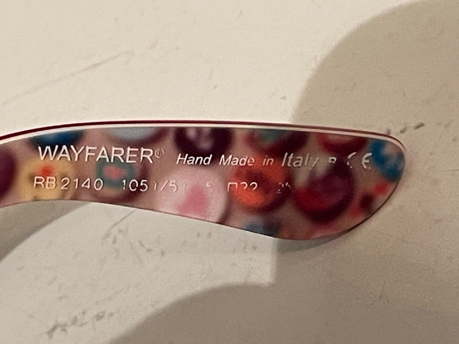 Ray-Ban Wayfarer RB2140 Special Series #4 Sunglasses Italy w/ Case Rare
