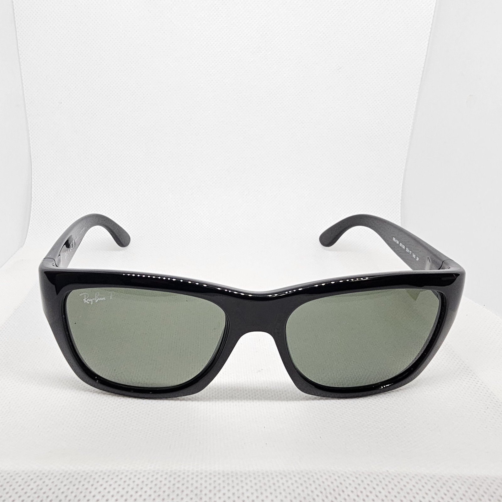 Ray Ban Sunglasses RB4194 601/9A 53MM Nylon Black Frame Polarized Green Classic