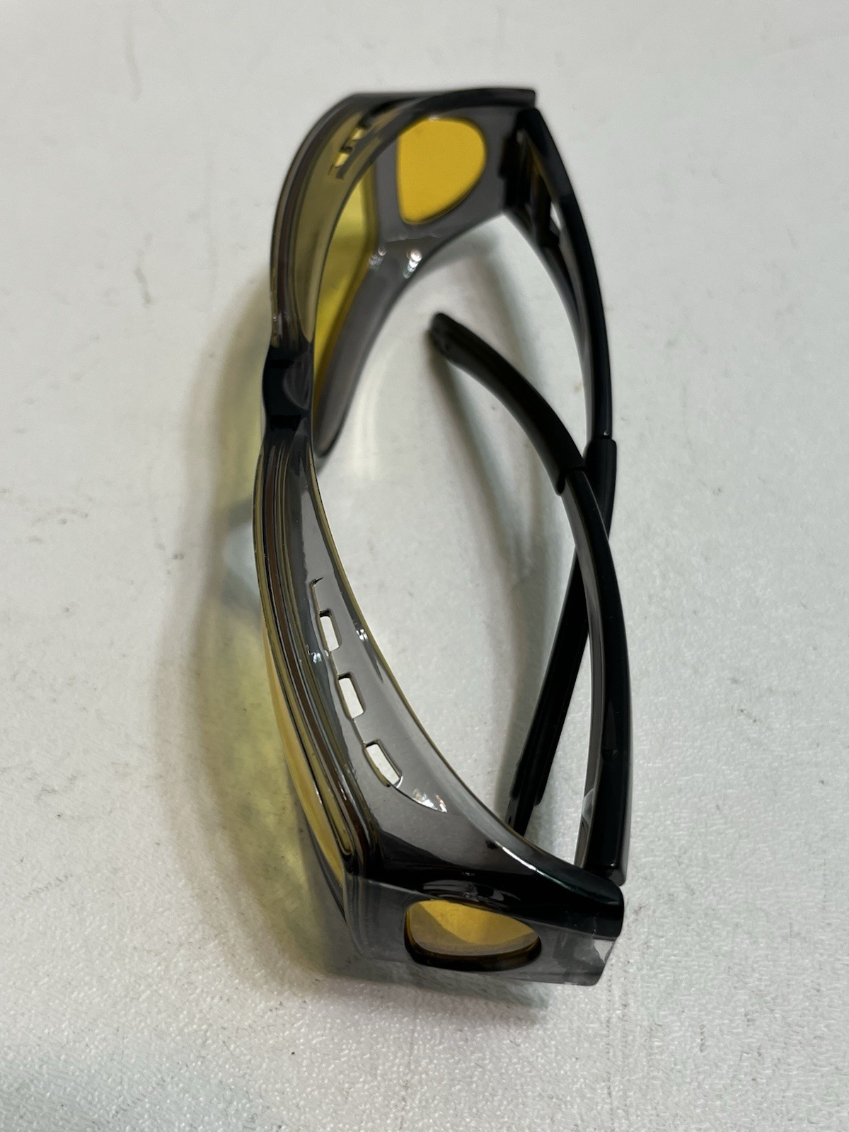 Fit Over Night Driving Wrap Night Vision Yellow Tint Sunglasses Wear Over
