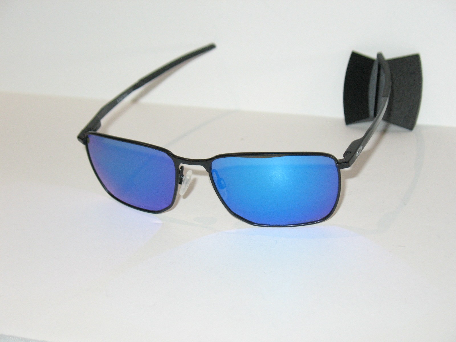 Oakley EJECTOR Satin Black/PRIZM SAPPHIRE POLARIZED Lenses Sunglasses 4142-16