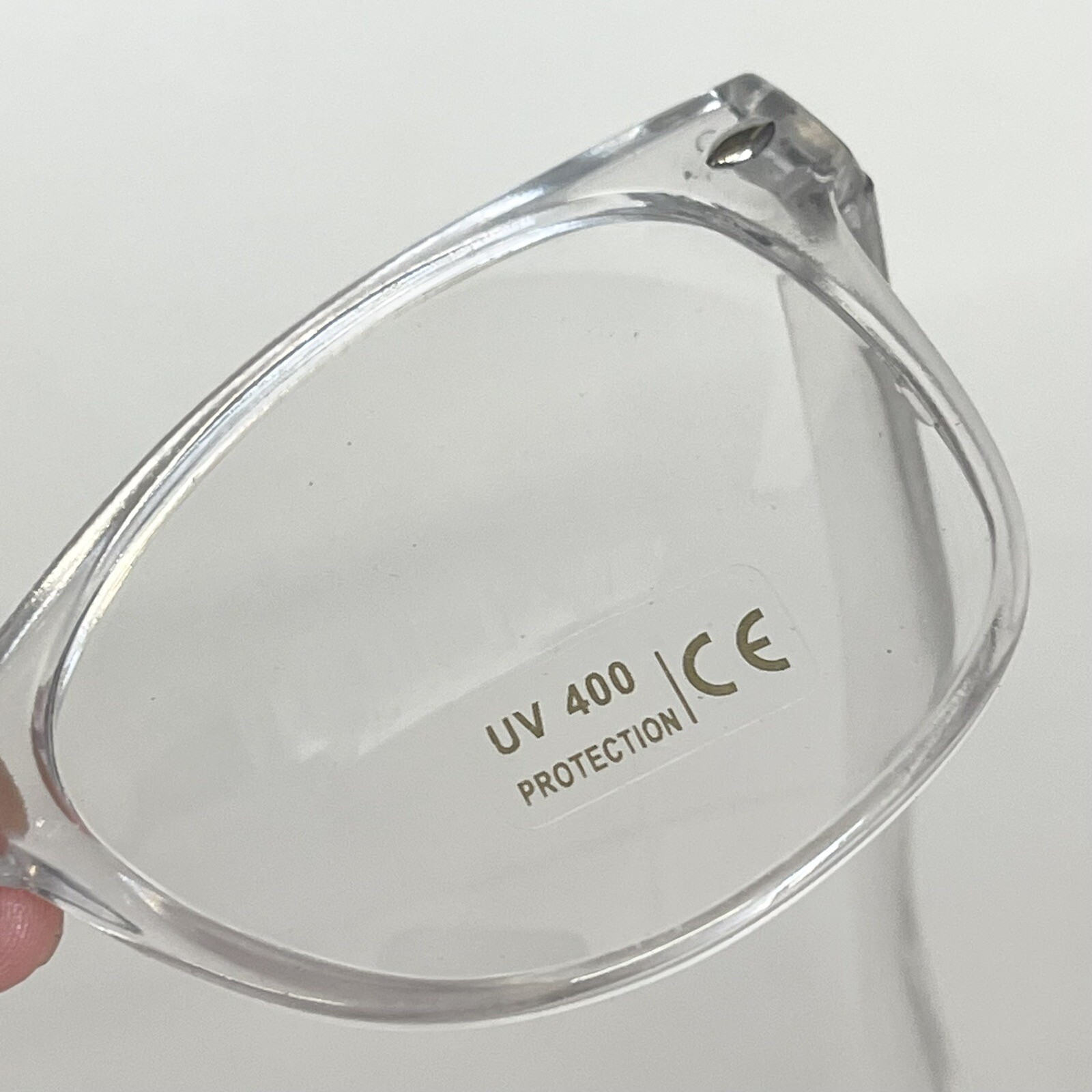 2 Clear Lens Glasses Rectangle Frame Transparent Fashion Eyewear UV 400 Protect