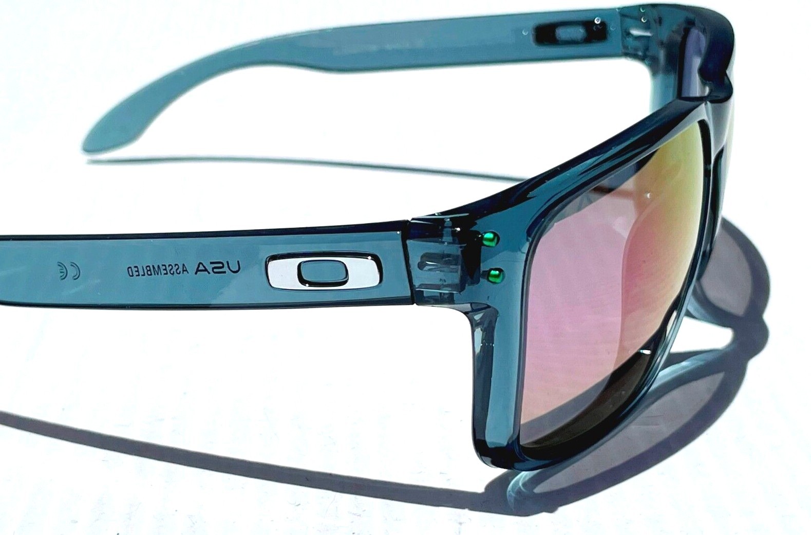 NEW Oakley HOLBROOK XL Grey Smoke w POLARIZED Galaxy Violet Lens Sunglass 9417