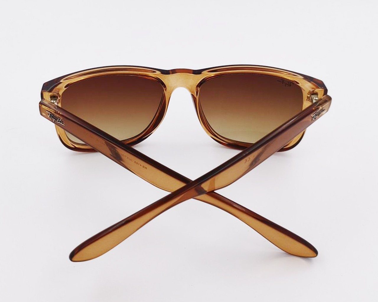 Ray-Ban Sunglasses Justin Classic Polished Rubber Beige Frame Gradient Brown Len