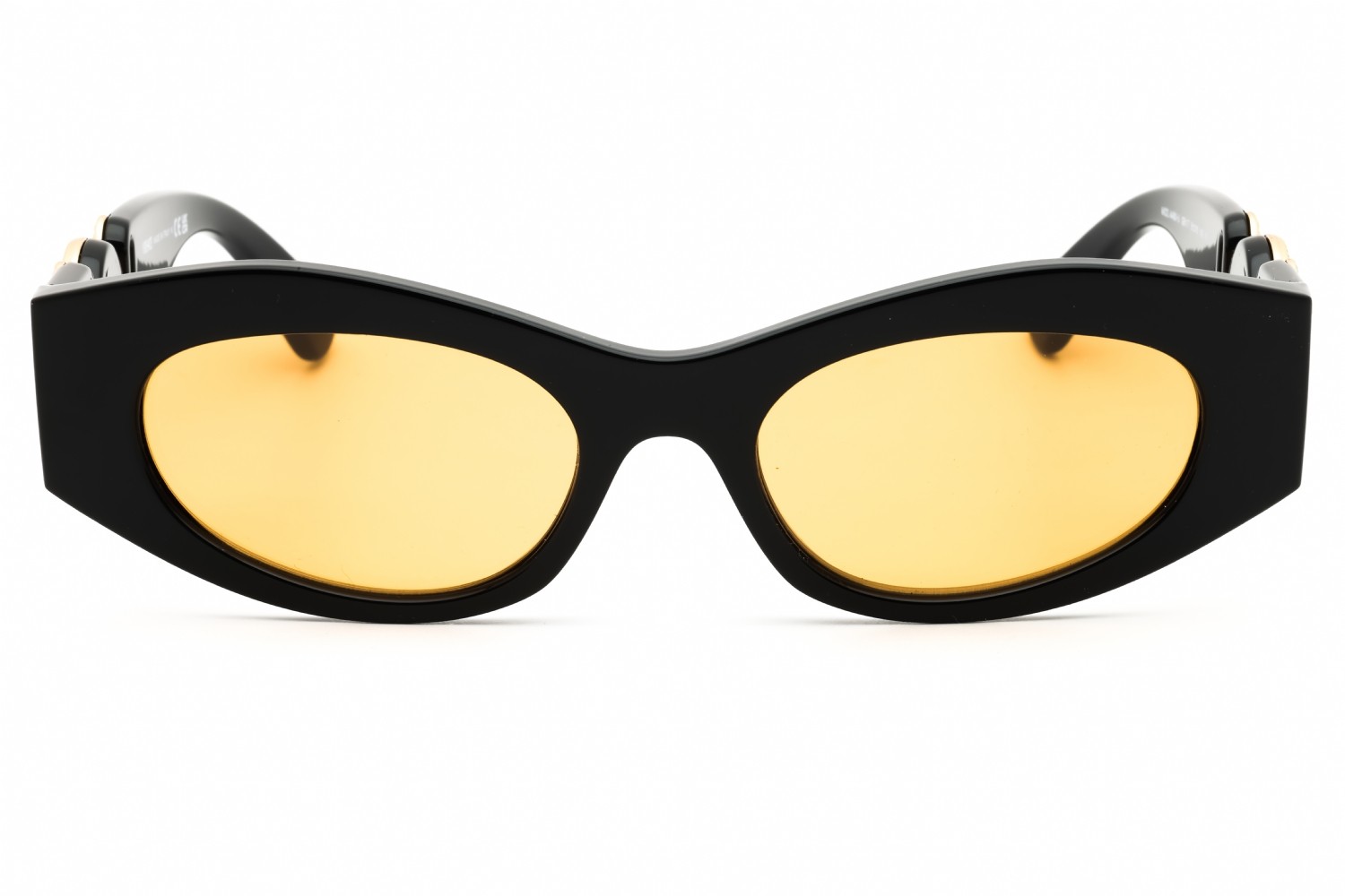 VERSACE VE4480U GB1 7 51 Sunglasses Black Frame Orange Lenses 51mm