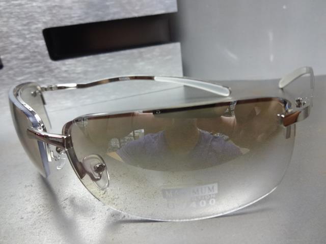 CONTEMPORARY MODERN CLUB RAVE COOL FASHION SUN GLASSES Silver Frame Clear Lens