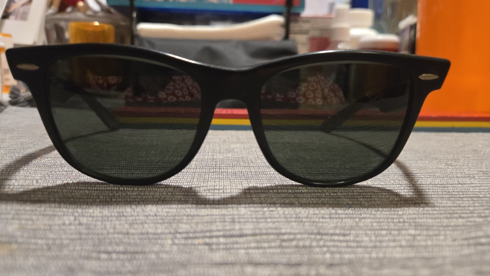 Vintage B&L Ray Ban Wayfarer II 2 Bausch & Lomb Sunglasses Made In USA Black