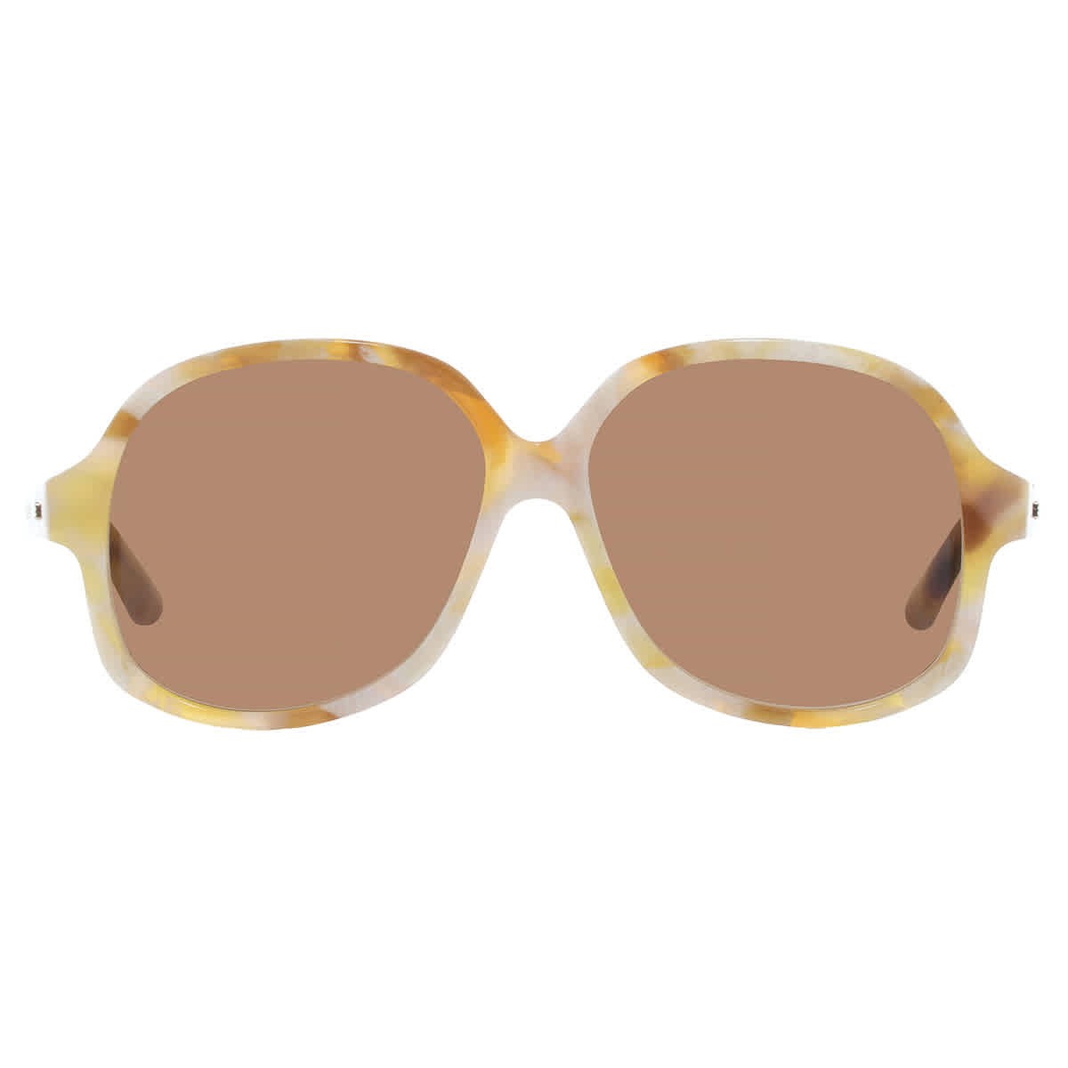 Valentino Brown Irregular Unisex Sunglasses VLS-177 B 59 VLS-177 B 59