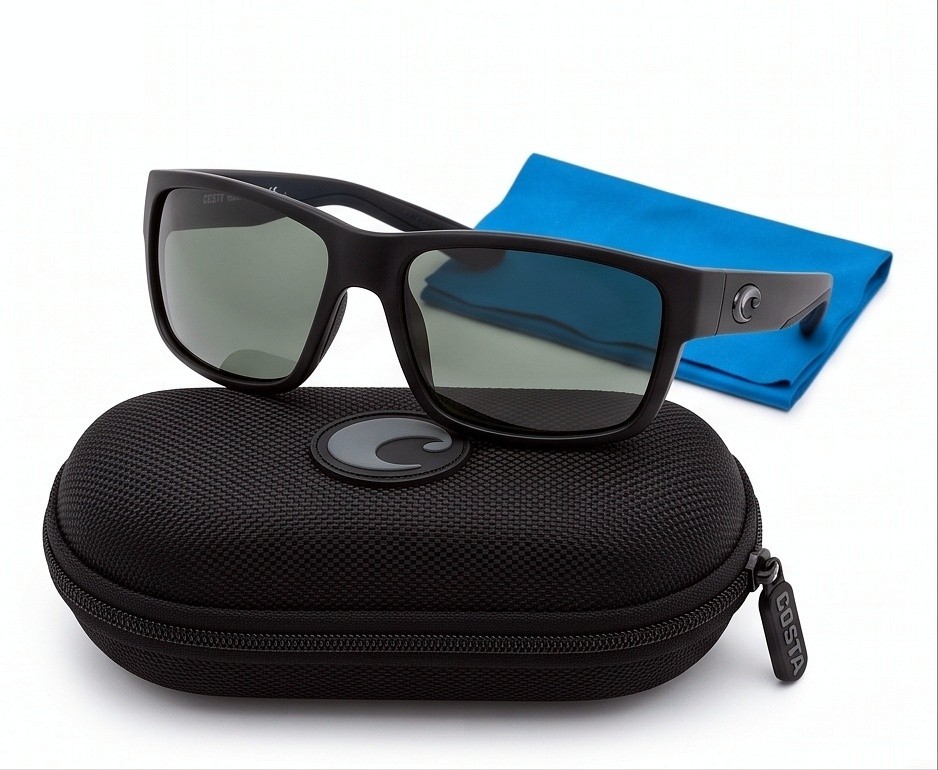 Costa Reefton PRO Sunglasses — Matte Black / Gray Silver Mirror 580G Glass