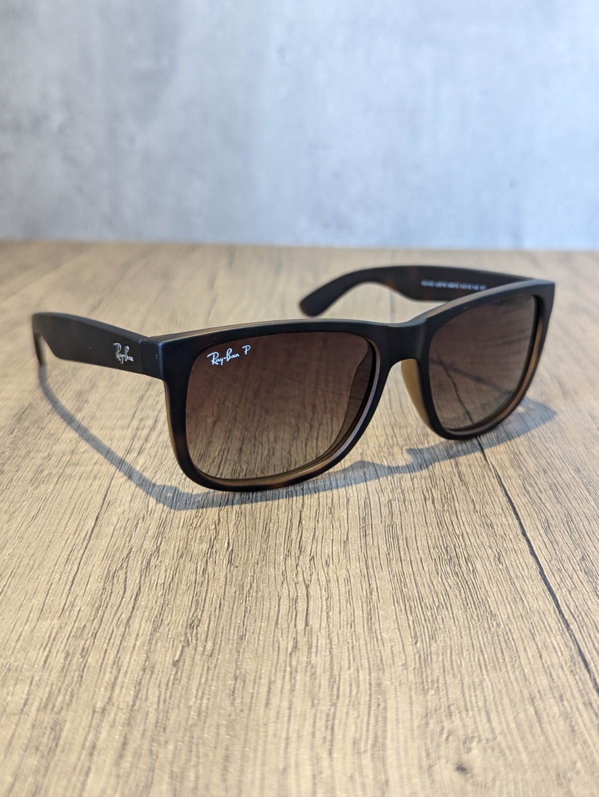 Ray-Ban Polarised Sunglasses JUSTIN MATTE HAVANA RB4165 865/T5 – 54mm