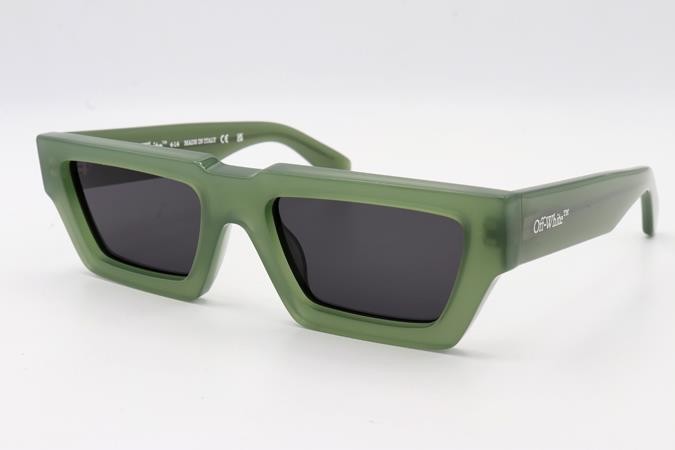 Off-White Manchester OERI129 Eyeglasses Olive Green 5707 Authentic 54mm