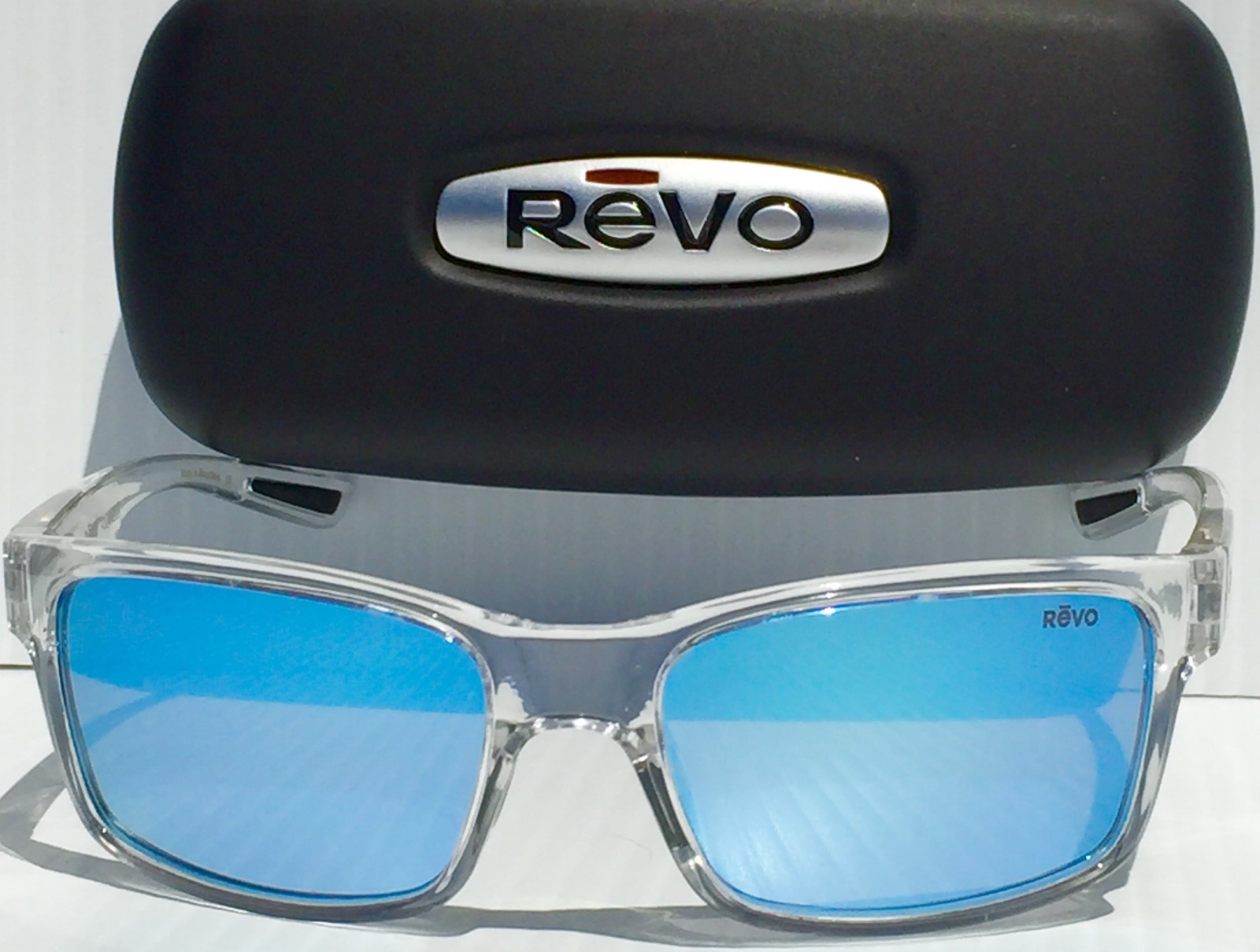 NEW* REVO CRAWLER CLEAR w Blue POLARIZED Lens Sunglass RE 1027 09 BL