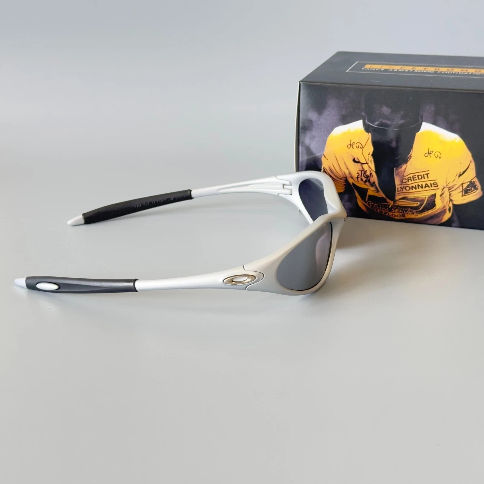 Vintage Oakley Minute Gray Sunglasses Gorpcore Outdoor Y2K hype plate