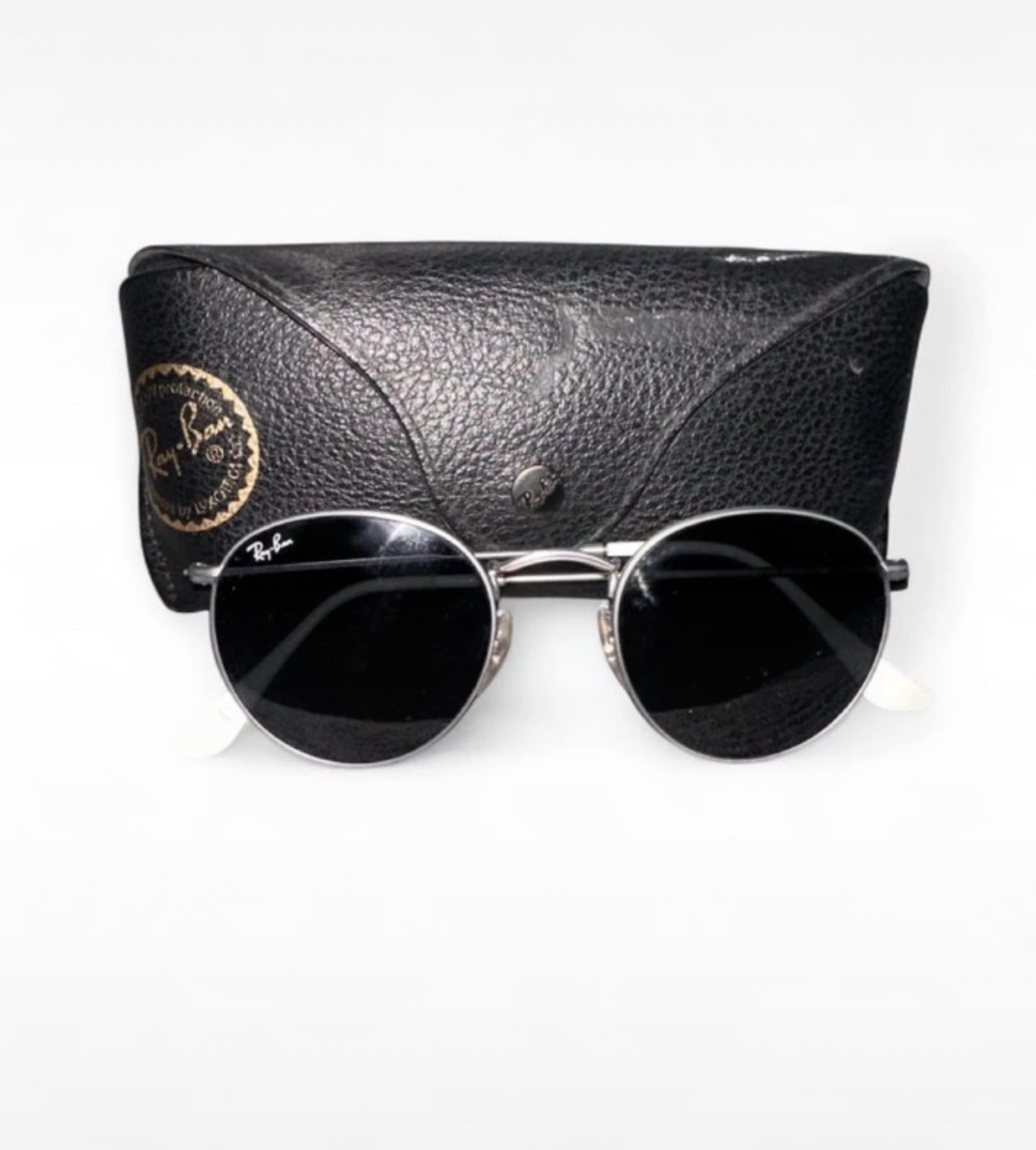 New RAY-BAN RB3447 Round Metal Frame Sunglasses Gunmetal Gray. 51-21-145. Dapper