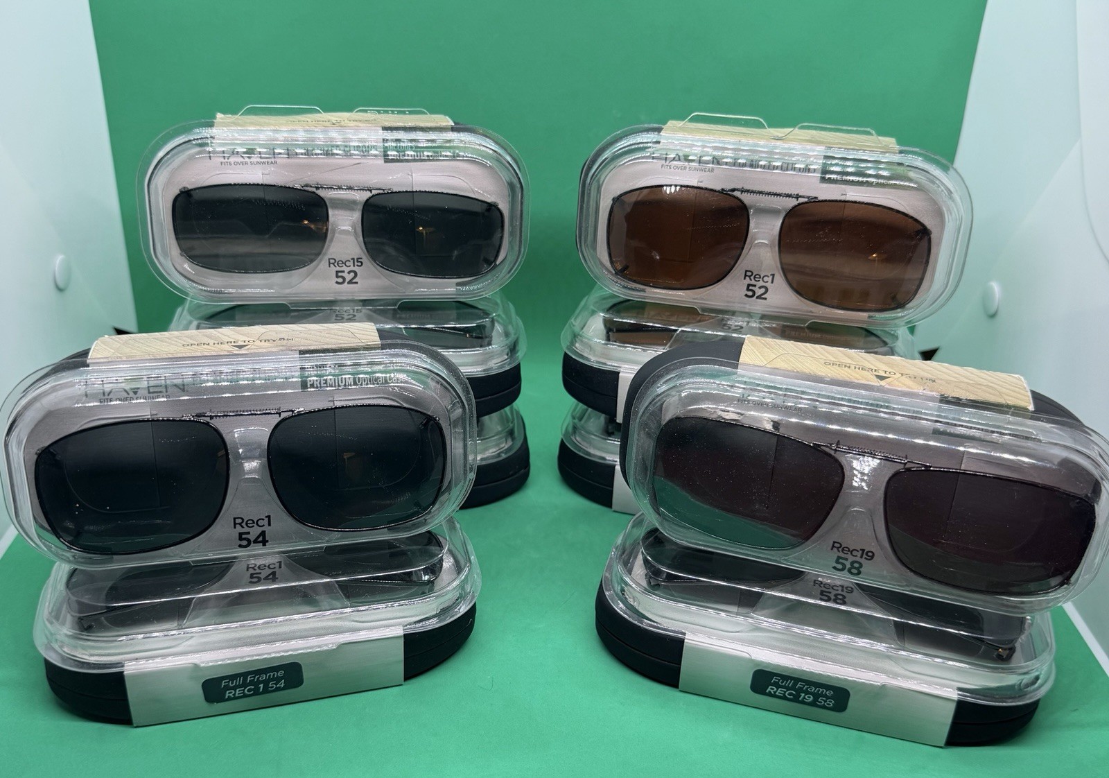 NIB Foster Grant Haven Polarized Sunglass ClipOns Lot of 10 Assorted