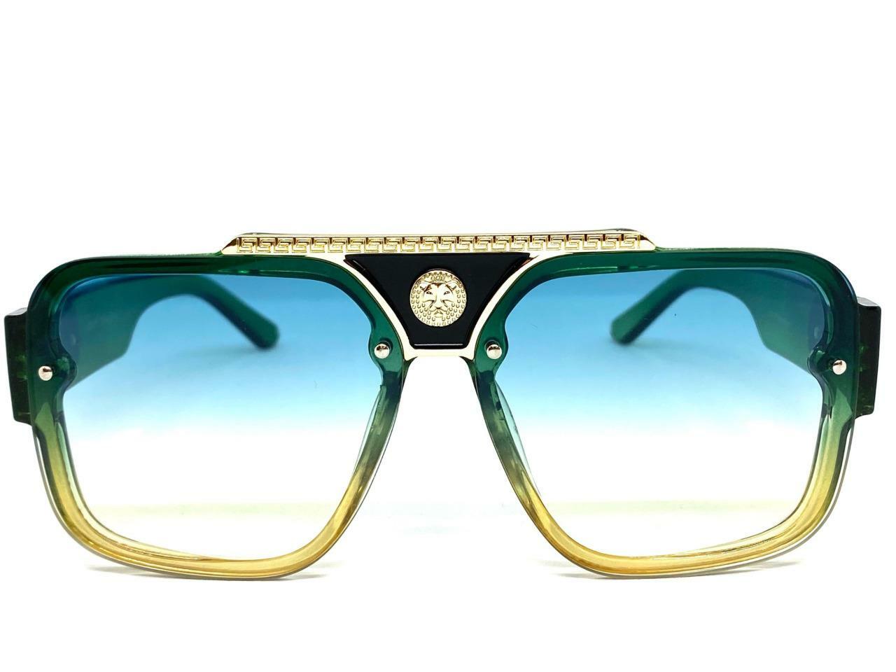 Mens Women Classic Elegant Retro Modern Party Club Raver SUN GLASSES Green Frame
