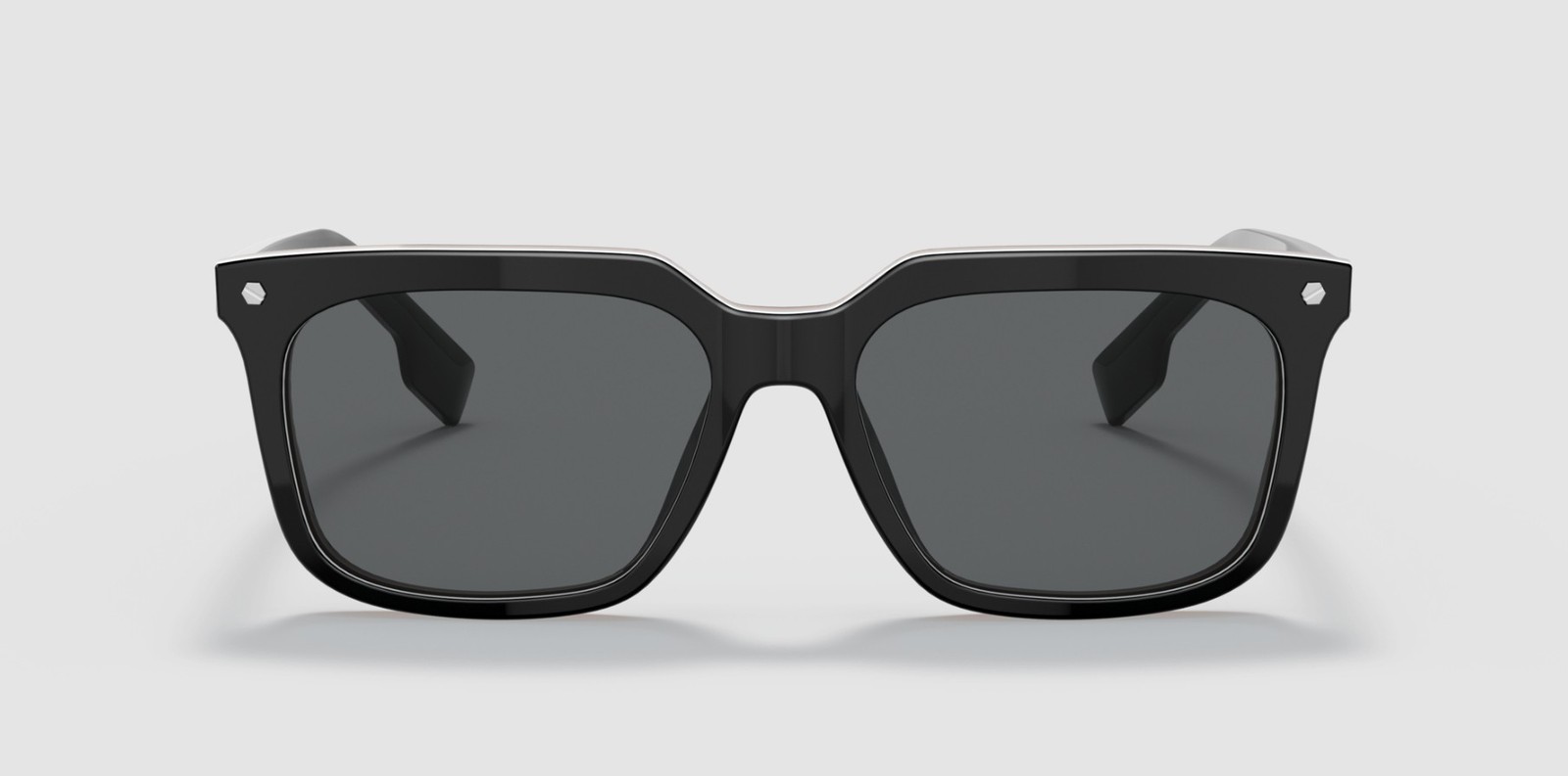 BURBERRY BE4337F 379887 Carnaby Black Dark Grey 56 mm Men’s Sunglasses