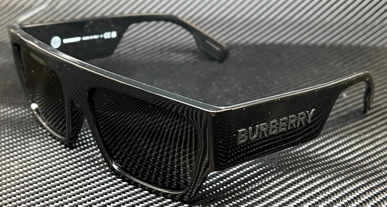 BURBERRY BE4397U 300187 Black Dark Grey Men’s 58 mm Sunglasses