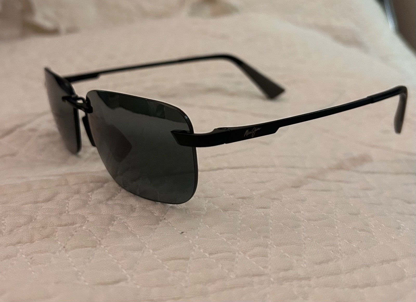 NWT Maui Jim Men’s Lanakila Matte Black W/Gray Polarized Sunglasses MJ624-02