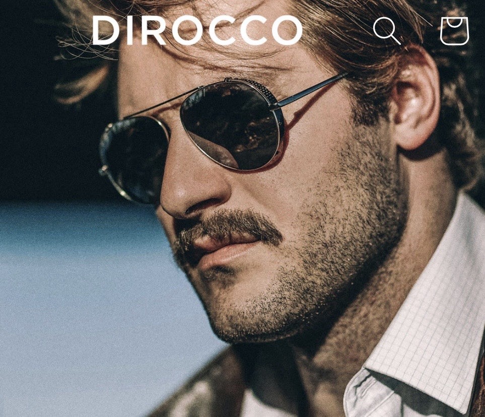 DIROCCO Silverstone Penmann Aviator Sunglasses Titanium Carbon Italy RARE