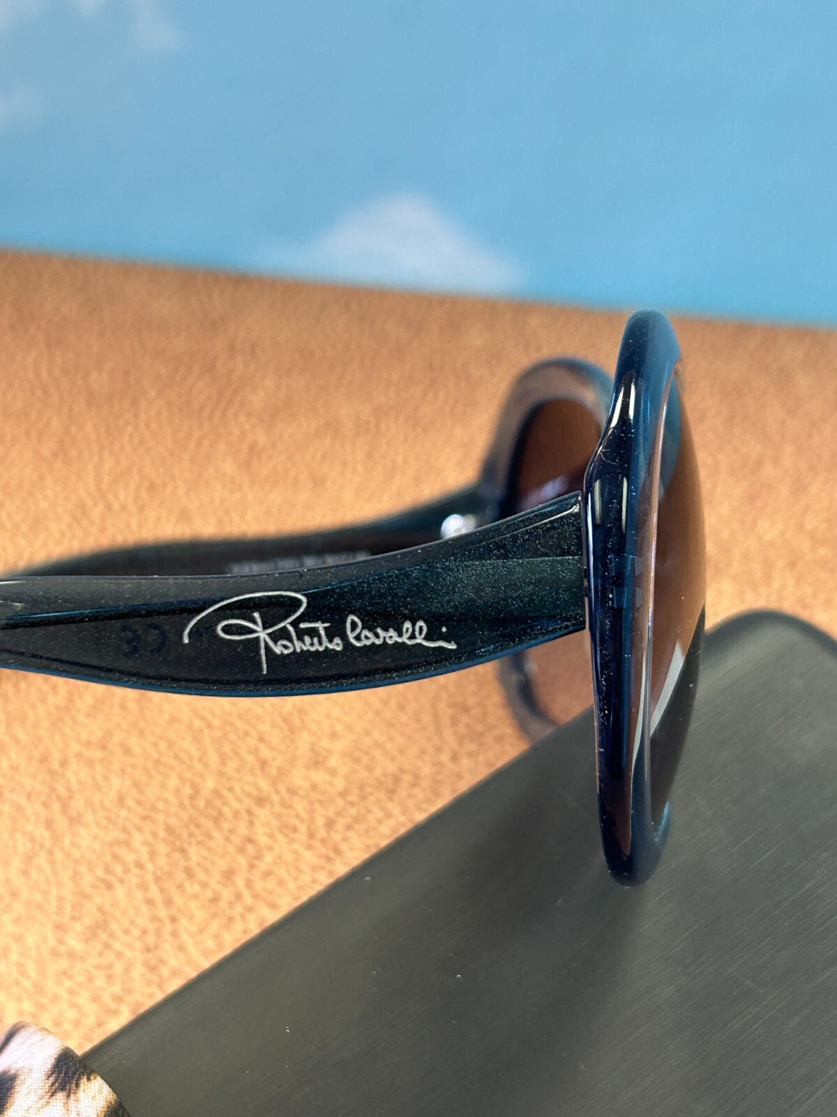 NEW Roberto Cavalli RC734S 86B Full Moon Blue Gradient Sunglasses 60-17-135mm
