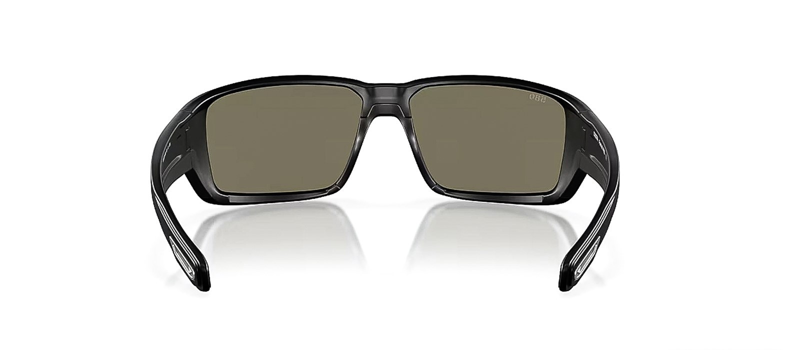 Costa Del Mar Fantail PRO Sunglasses Matte Black Blue Polarized Glass with Case