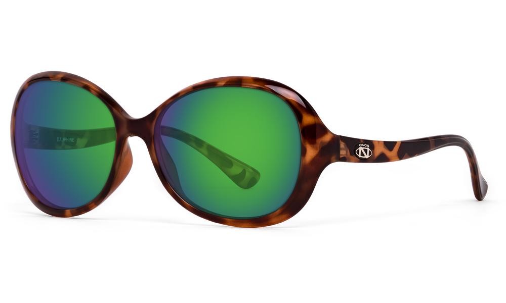 New Onos Dauphine Green Mirror Polycarbonate Lens Tortoise sunglasse