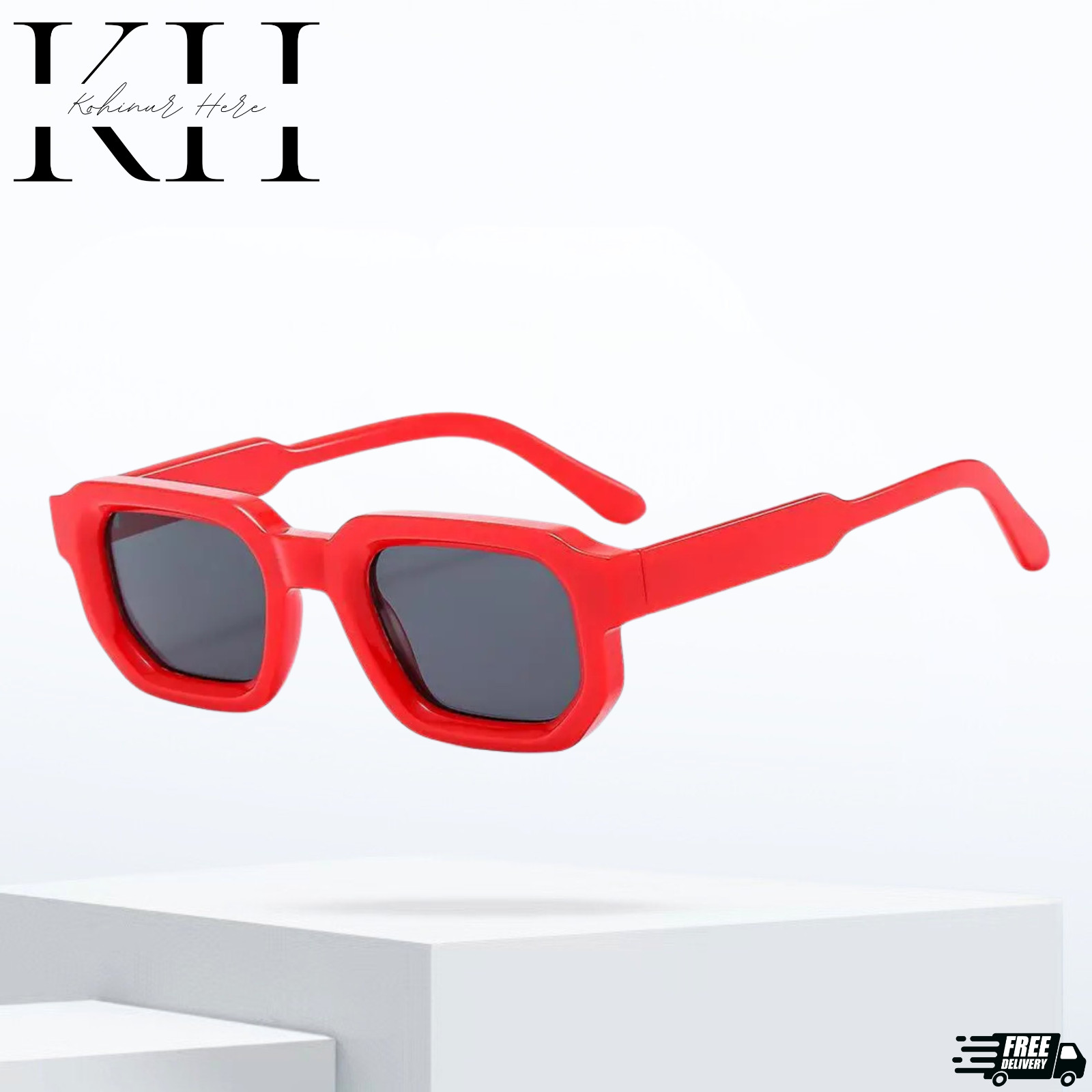 MEN SUNGLASSES HIP HOP SQUARE DESIGNER SHADES RETRO THICK FRAME CLASSIC FASHION