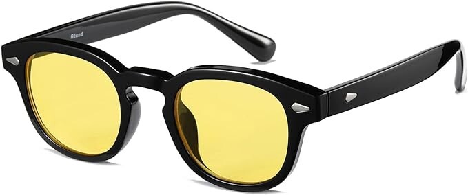 Mens Sunglasses Johnny Depp Robert Downey Tinted Blue Lens Retro Classic Fashion