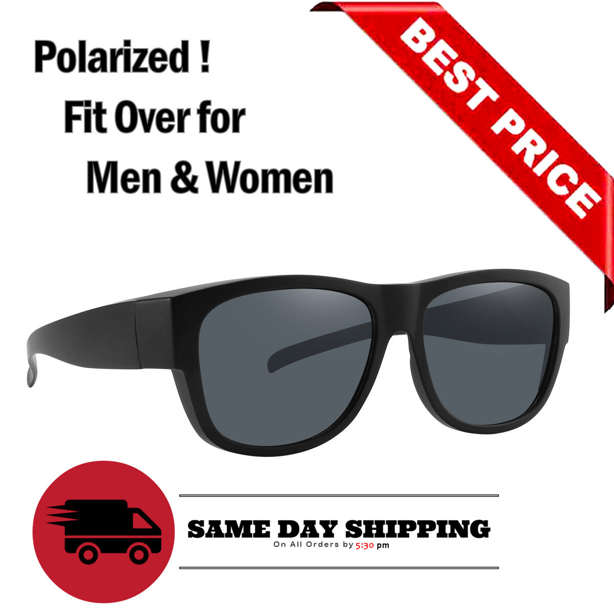 FIT OVER POLARIZED SUNGLASSES OVER THE TOP SUNGLASSES FITOVER MENS WOMENS USA