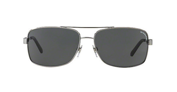 NWT Burberry Sunglasses BE 3074 1003/87 Gunmetal / Gray 63 mm BE3074 100387 NIB